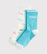 Lot de 2 paires de chaussettes enfant fille