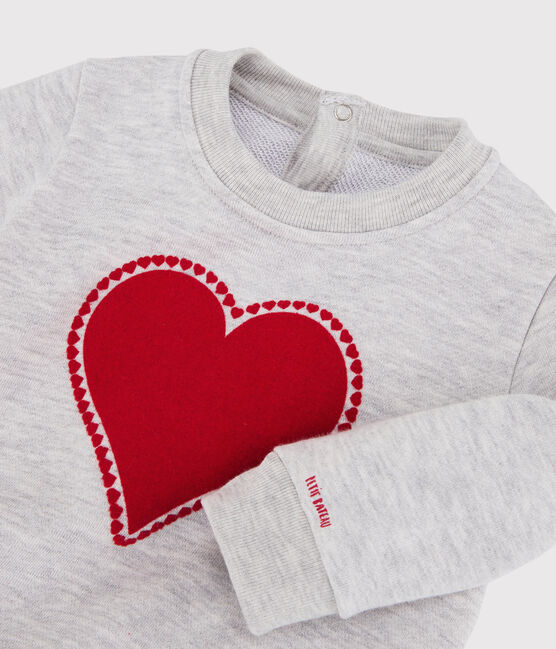 Sweat en molleton bébé gris BELUGA CHINE