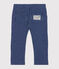Broek van gestreepte mesh babyjongen blauw SMOKING/wit MARSHMALLOW