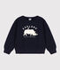 Sweater in molton voor jongens