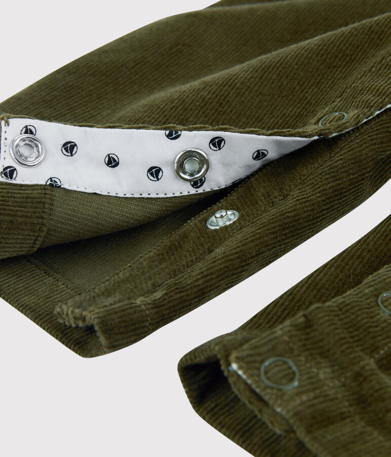 Fluwelen salopette baby. groen