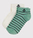 Lot de 2 paires de chaussettes basses enfant fille-garçon