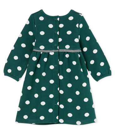 Jurk Met Lange Mouwen En Stippen Babymeisje Petit Bateau