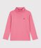 Sous-pull enfant en coton uni rose