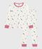 Katoenen pyjama met print van Parijs voor kinderen wit MARSHMALLOW/wit MULTICO