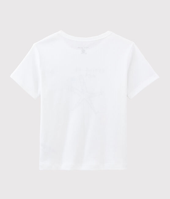 Tee shirt Serge Bloch enfant blanc ECUME