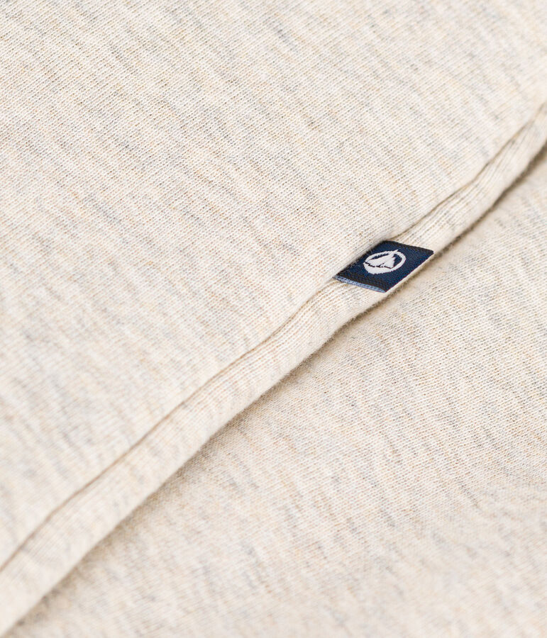 Combinaison longue ouatin&eacute;e &agrave; capuche en coton b&eacute;b&eacute; beige