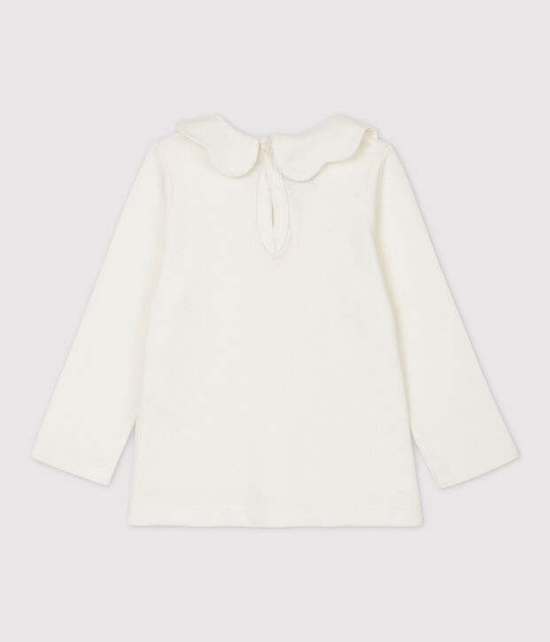 Blouse voor baby's uit katoen wit