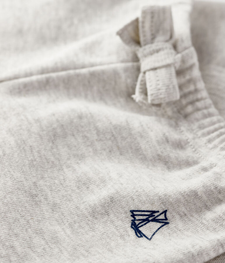 Broek babyjongen van gebreide stof grijs