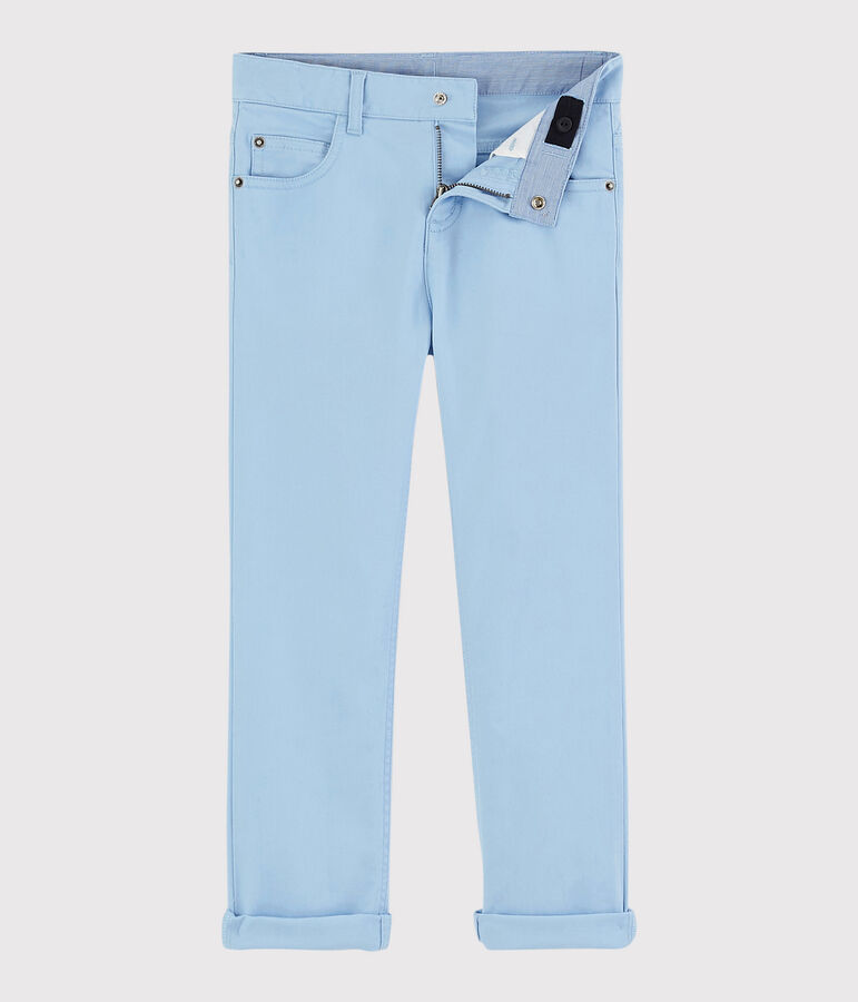 Pantalon en serge enfant gar&ccedil;on bleu