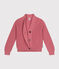 Katoenen damescardigan roze ROSEWOOD