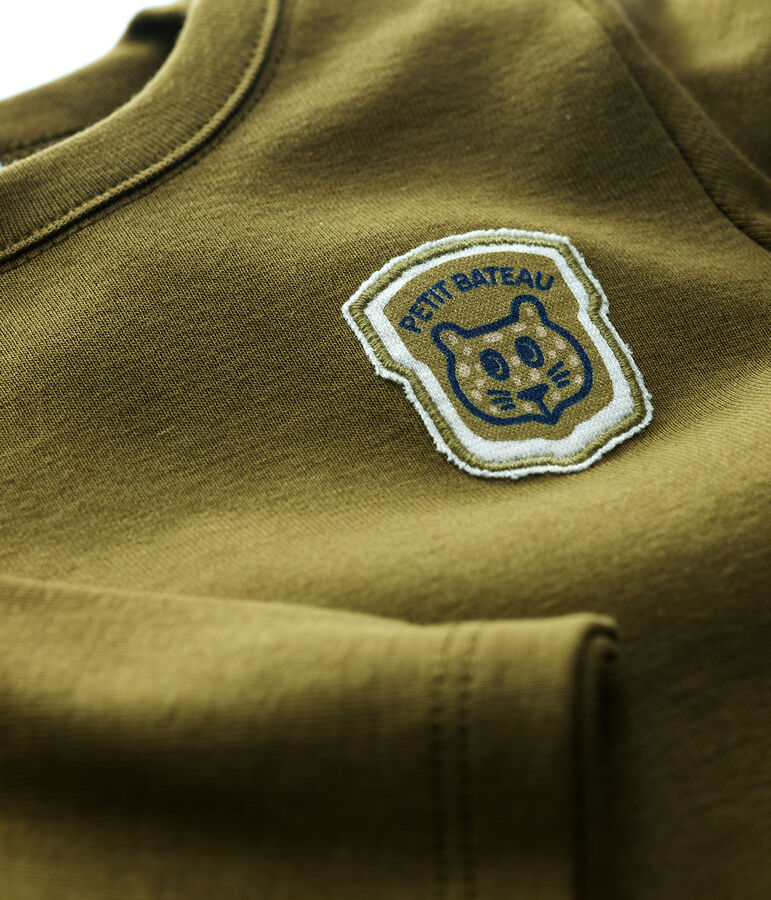 Katoenen T-shirt baby groen