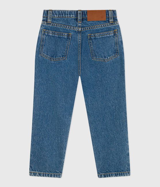 Kinderbroek van denim blauw BLEU MOYEN