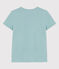 Tee-shirt LE DROIT col rond en coton Femme vert BOB