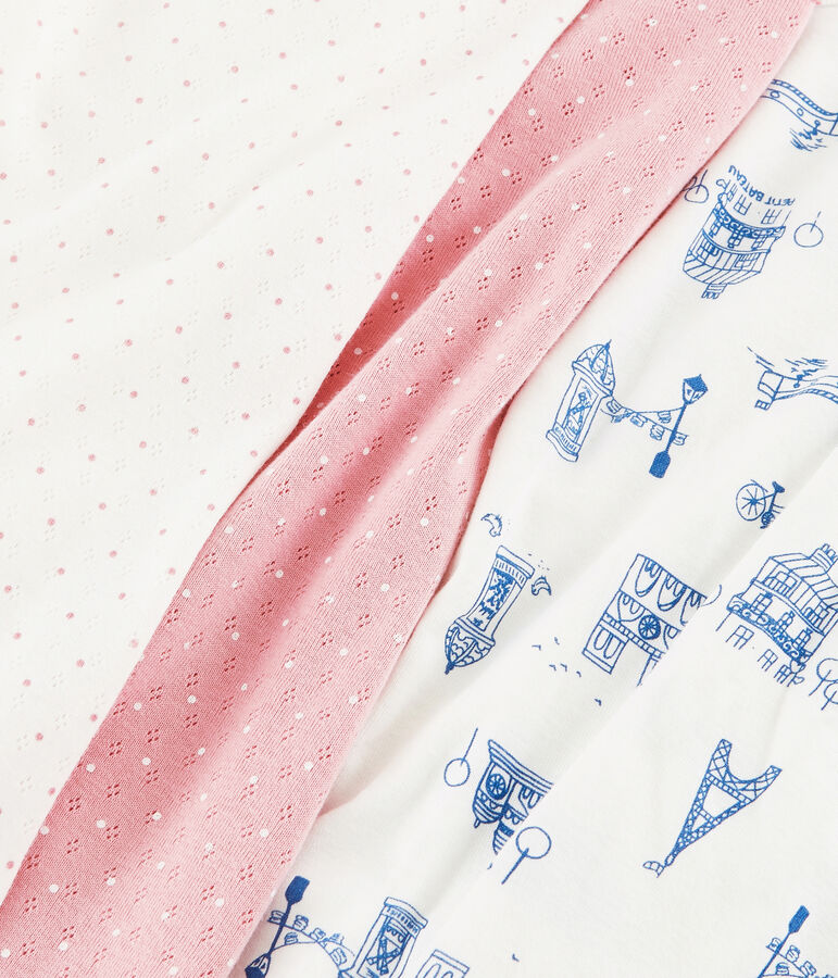 Set van meisjespyjama's van ribstof multicouleur