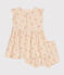 Jurk en bloomer van lichte jersey voor baby's wit AVALANCHE/ MULTICO