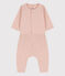 Set met 2 stuks in biologisch tubic voor baby's roze SALINE