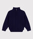 Pull col camionneur enfant en coton uni