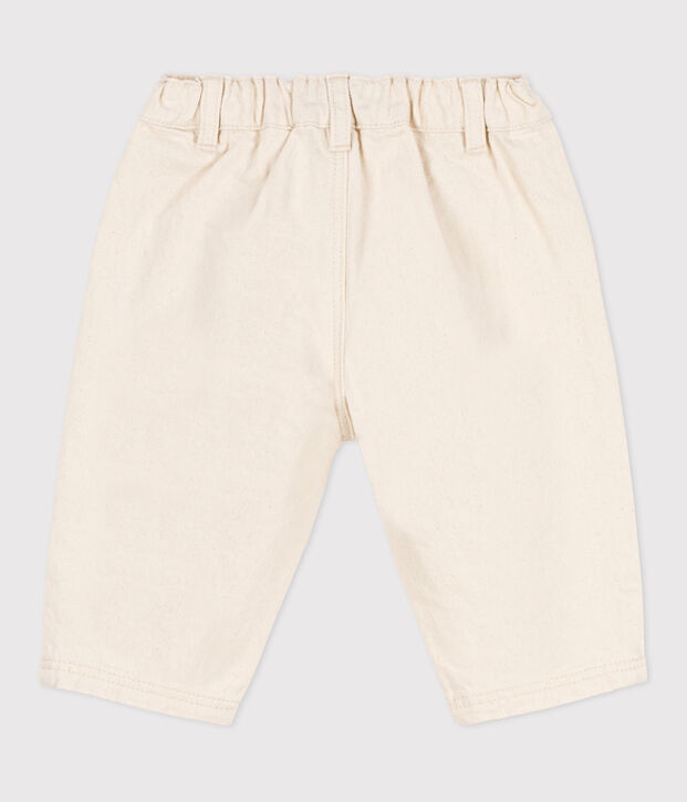 Denim babybroek beige