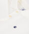 Polo enfant en coton &agrave; manche longues uni blanc