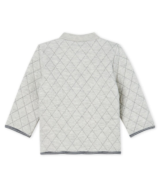 Cardigan bébé garçon en tubique matelassé gris BELUGA CHINE CN