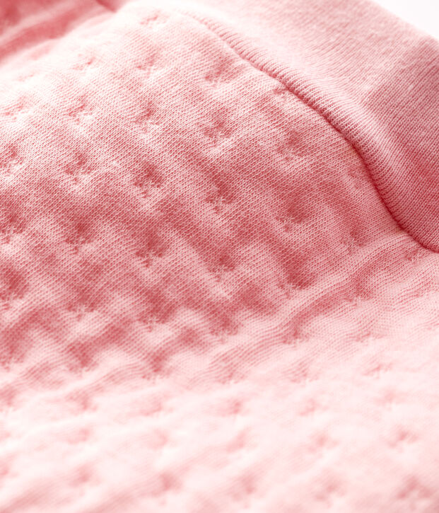 Cale&ccedil;on b&eacute;b&eacute; en tubique matelass&eacute; rose