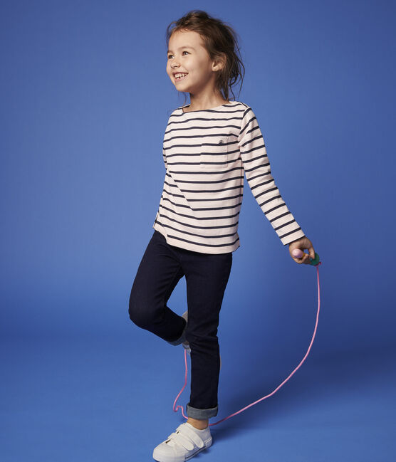 Tee-shirt en coton enfant fille - garçon rose MINOIS