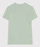 L'Iconique, katoenen T-shirt voor dames met kartelrandje groen HERBIER