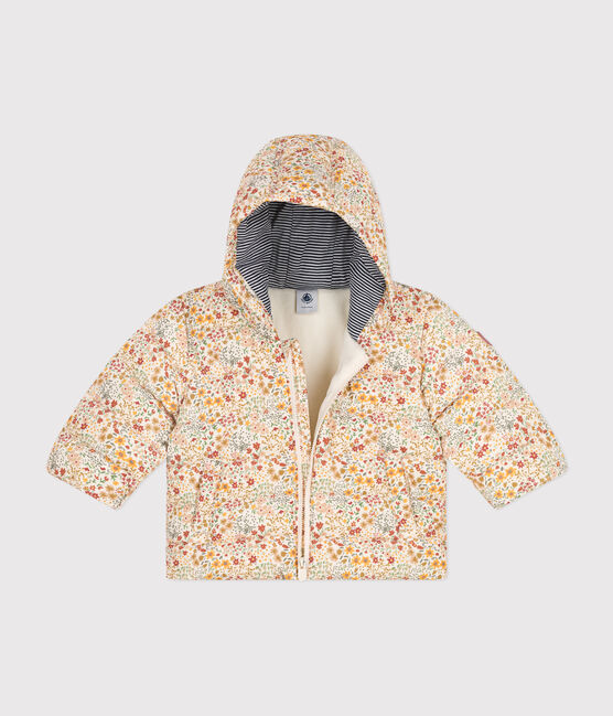 Donsjasje met print en capuchon voor baby's wit AVALANCHE/ MULTICO