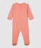 Slaappakje bloemenprint in biokatoen voor baby's roze PAPAYE/ MARSHMALLOW