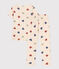 Pyjama en coton imprimé motif cœur enfant blanc AVALANCHE/ MULTICO