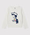 Katoenen meisjes t-shirt met lange mouwen beige MONTELIMAR CHINE