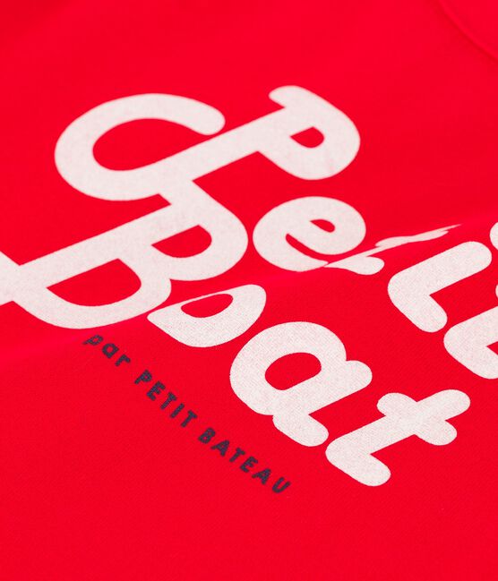 T-shirt manches courtes en coton enfant garçon rouge PEPS
