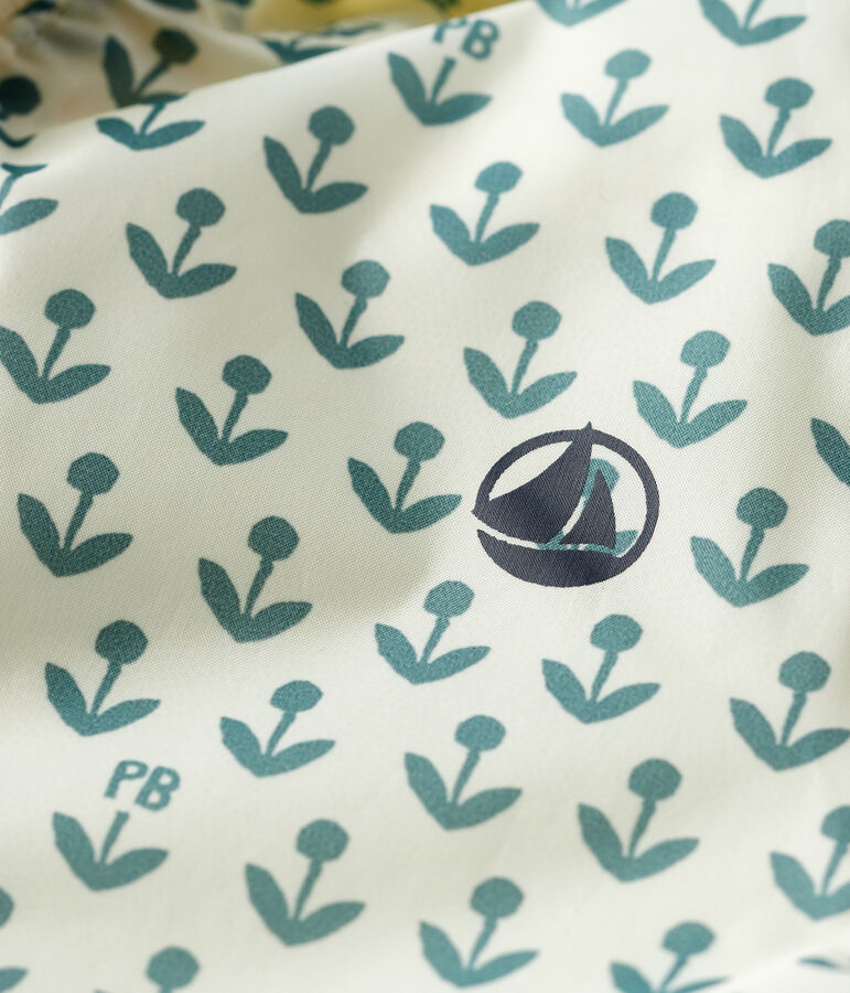 Coupe vent en polyester recycl&eacute; b&eacute;b&eacute; blanc AVALANCHE/ BRUT