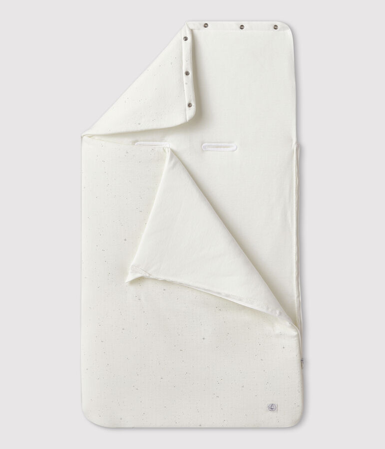 Witte babyslaapzak van biokatoen wit