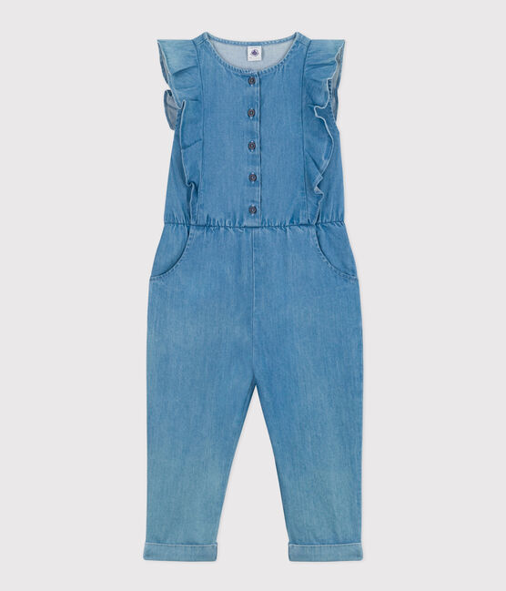 Playsuit voor meisjes blauw DENIM CLAIR