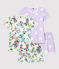 Lot de 2 pyjacourts pois et jungle petite fille en coton variante 1