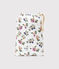 Setje met 3 babyluiers met vruchtenprint en fijngeribd velours MARSHMALLOW/ BOUDOR/ MULTICO