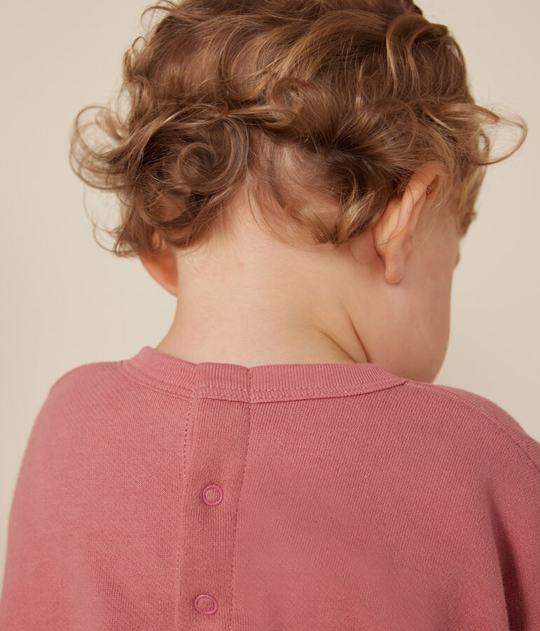 Sweatshirt en molleton b&eacute;b&eacute; rose ROSEWOOD