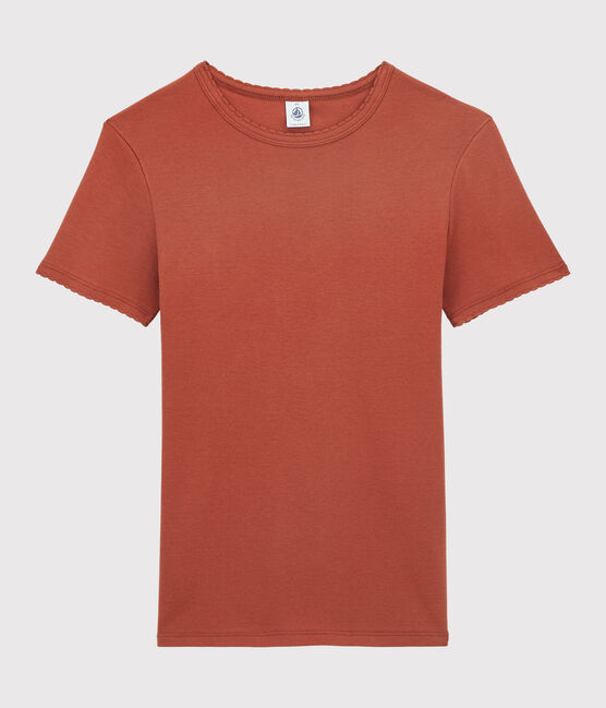 Tee-shirt L'ICONIQUE cocotte en coton bio Femme marron OMBRIE