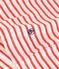 Gestreept katoenen T-shirt voor dames Le Boxy rood AVALANCHE/ SPICY