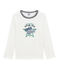 Jongens tee-shirtmet lange mouwen wit MARSHMALLOW