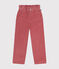 Pantalon en velours enfant fille rose ROSEWOOD