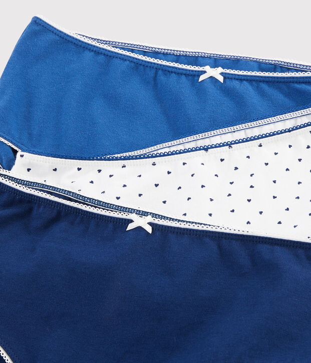 Set van 3 shorties voor meisjes met minihartjes multicouleur