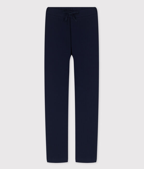 Pantalon en coton BIO Femme bleu SMOKING