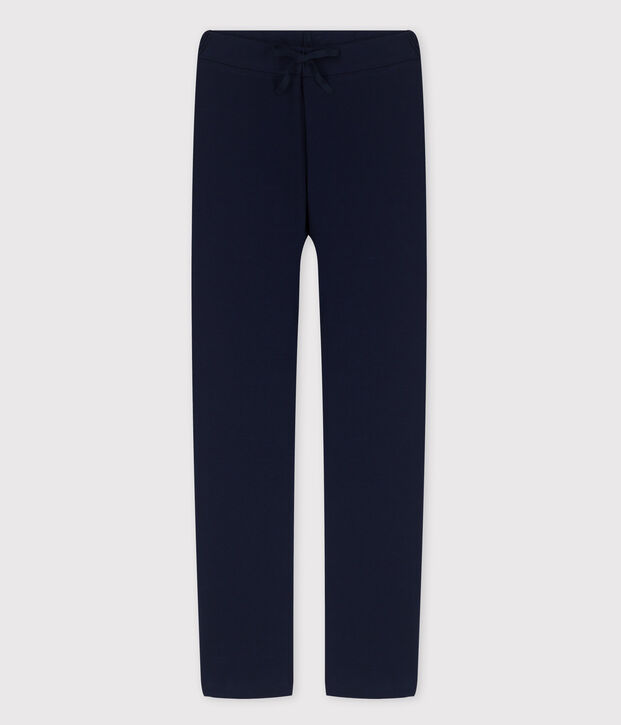 Pantalon en coton BIO Femme bleu marine