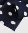 Cardigan babymeisje met stippen blauw SMOKING/wit MARSHMALLOW