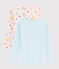 Lot de 2 tee-shirts manches longues animaux yoga petite fille variante 1