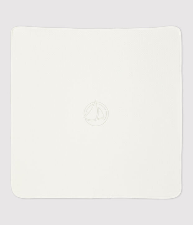 Babydekentje in biokatoen wit