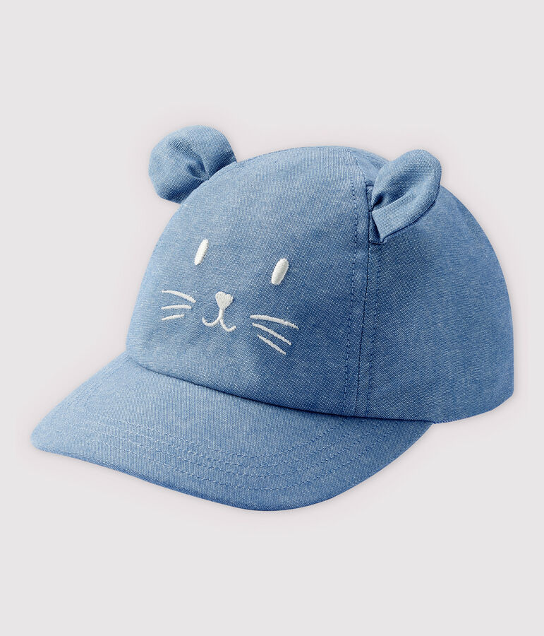 Casquette en denim b&eacute;b&eacute; fille / b&eacute;b&eacute; gar&ccedil;on bleu